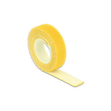 DELOCK Kabelbinder Klettverschluss 1000x13mm 1x Rol gelb (18733) asztali számítógép kellék