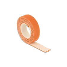 DELOCK Kabelbinder Klettverschluss 1000x13mm 1x Rol orange (18741) asztali számítógép kellék