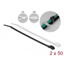 DELOCK Kábelkötegelő lapos fejrésszel hossza 280 mm szélessége 7,6 mm, 100 db. villanyszerelés