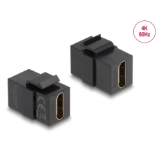 DELOCK Keystone modul, HDMI-csatlakozóhüvely > HDMI-csatlakozóhüvely, fekete egyéb hálózati eszköz