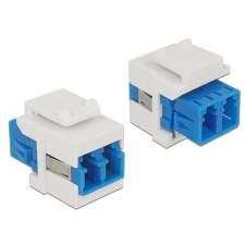 DELOCK Keystone modul LC Duplex anya &gt; LC Duplex anya single-mode egyéb hálózati eszköz
