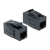 DELOCK Keystone modul, RJ45-aljzat > RJ45-aljzat, Cat.6A UTP, fekete