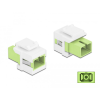 DELOCK Keystone modul SC Simplex aljzat - SC Simplex aljzat citromzöld / fehér