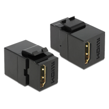 DELOCK Keystone module HDMI female > HDMI female Black kábel és adapter