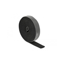 DELOCK Klettband auf Rolle L 2 m x B 15 mm schwarz (18383) asztali számítógép kellék