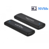 DELOCK Külso ház M.2 NVME PCIe SSD-hez USB Type-C csatlakozóval anya - eszközmentes