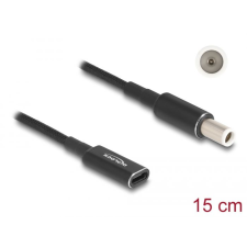 DELOCK Laptop töltőkábel adapterkábel USB-C anya - Dell 7,4 x 5,0 mm apa 15 cm (60037) (DL60037) mobiltelefon kellék