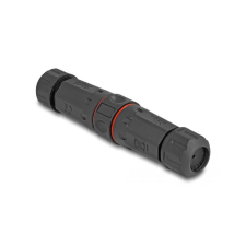 DELOCK LC Duplex -> LC Duplex F/F adapter fekete OM4, IP68 (87879) kábel és adapter