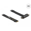 DELOCK M.2 kulcs M - PCIe x4 NVMe adapter hajlított 20 cm hosszú kábellel