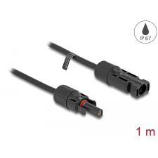 DELOCK MC4 szolár kábel apa - anya 1 m fekete kábel és adapter