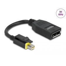 DELOCK Mini DisplayPort 1.4 – DisplayPort adapter retesszel záró funkcióval 8K, 60Hz (65978) kábel és adapter