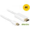 DELOCK Mini DisplayPort HDMI Átalakító Fehér 2m 83707