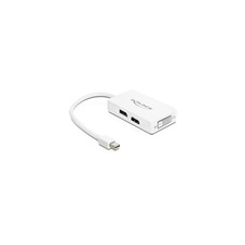 DELOCK mini DisplayPort to Displayport, HDMI, DVI 24 pin adapter audió/videó kellék, kábel és adapter