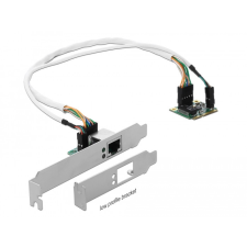DELOCK Mini PCIe I/O PCIe félméretű 1 db. Gigabit LAN alacsony profilú kábel és adapter