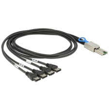 DELOCK Mini SAS eSATA Átalakító Fekete 1m 83064 kábel és adapter