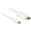 DELOCK miniDisplayport 1.2 male to HDMI male 4K 2m White