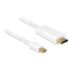 DELOCK miniDisplayport 1.2 male to HDMI male 4K 2m White kábel és adapter