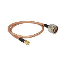 DELOCK N -> SMA F/F antenna kábel 0.4m RG-142 réz (88896) kábel és adapter