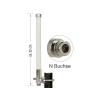 DELOCK Nagy hatótávolságú (LoRa) 868 MHz-es N típusú mindenirányú antenna (anya) 3 dBi teljesítményű