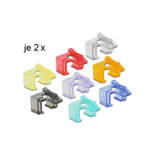 DELOCK Netzwerk RJ45 Reparatur Clip 16 Stück Starter Set (86420) kábel és adapter