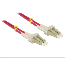 DELOCK OM4 optikai kábel LC/LC csatlakozás 5m (84643) (DE84643) kábel és adapter
