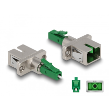 DELOCK Optikai szál hibrid párosító LC Simplex apa - SC Simplex anya zöld egyéb hálózati eszköz
