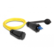  Delock Optikai szálas kábel LC Duplex - LC Duplex védő sapkával egy módozatú IP68 por és vízvédelemmel 1 m kábel és adapter