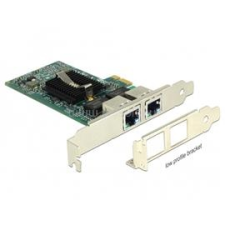 DELOCK PCI-E Vezetékes hálózati Adapter, 2x Gigabit LAN (DL89944) hálózati kártya