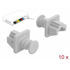 DELOCK Porvédo az RJ45 hüvely, 10 darab fehér kábel és adapter