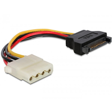 DELOCK Power Cable SATA 15 pin female > 4 pin female 0,12m kábel és adapter