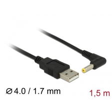 DELOCK Power Cable USB &gt; DC 4.0 x1.7 mm male 90° 1.5m megfigyelő kamera tartozék