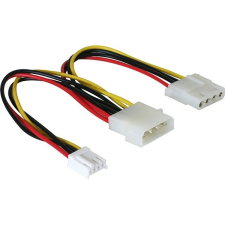 DELOCK "Y" elosztó kábel - 4 tűs Molex + 3,5 FDD kábel és adapter