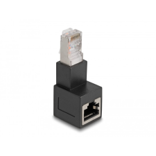 DELOCK RJ45 apa - RJ45 anya adapter Cat.6A 90 fokos szögben lefelé hajlítva egyéb hálózati eszköz