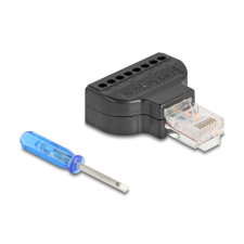 DELOCK RJ45 apa sorkapocs csavarhúzóval Cat.5e kábel és adapter