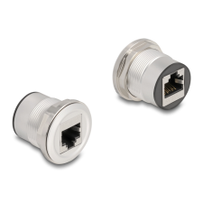 DELOCK RJ45 beépített anya kapcsoló Cat.6 STP alumínium (88190) (88190) kábel és adapter