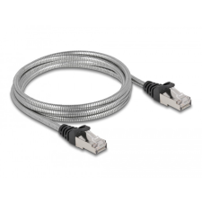 DELOCK RJ45, fém borítású kábel Cat.6A U/FTP, 2 méter kábel és adapter