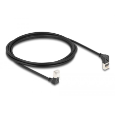 DELOCK RJ45 hálózati kábel Cat.6A S/FTP 2m fekete (80294) (DE80294) kábel és adapter