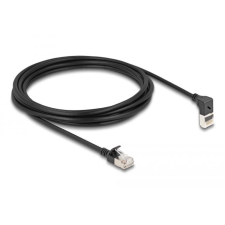 DELOCK RJ45 hálózati kábel Cat.6A S/FTP 3m fekete (80289) (DE80289) kábel és adapter