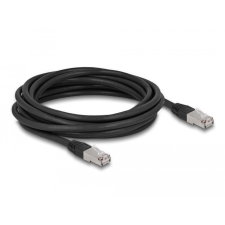 DELOCK RJ45 hálózati kábel Cat.6A S/FTP PE kültéri 10 m fekete kábel és adapter