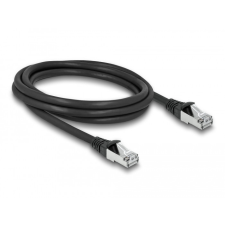 DELOCK RJ45 hálózati kábel Cat.6A S/FTP PUR kültéri 1 m fekete kábel és adapter