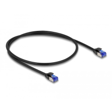  Delock RJ45 hálózati kábel Cat.6A S/FTP vékony 0,5 m fekete kábel és adapter