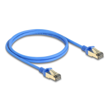  Delock RJ45 hálózati kábel Cat.8.1 F/FTP vékony 1 m kék kábel és adapter