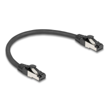 DELOCK RJ45 hálózati kábel Cat.8.1 S/FTP 0,25 m fekete kábel és adapter