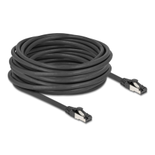 DELOCK RJ45 hálózati kábel Cat.8.1 S/FTP 10 m fekete kábel és adapter