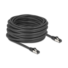 DELOCK RJ45 hálózati kábel Cat.8.1 S/FTP 15 m fekete kábel és adapter