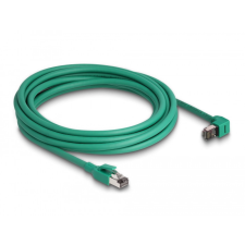 DELOCK RJ45 Hálózati kábel PROFINET SF/UTP 90 hajlított 3 m zöld kábel és adapter