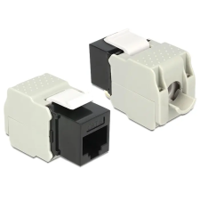 DELOCK RJ45 > LSA Cat.6 UTP Keystone Modul Fekete kábel és adapter