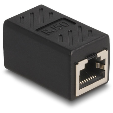 DELOCK RJ50 Cat5E FTP -> RJ50 Cat5E FTP F/F adapter fekete (87991) kábel és adapter