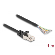 DELOCK rj50 kábel apa - nyílt vezetékvég s/ftp 1 m fekete (80205) del80205 kábel és adapter