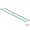  Delock Rozsdamentes Acél Kábelkötegek Hossza 200 x Szélesség 4,6 mm zöld 10 db.